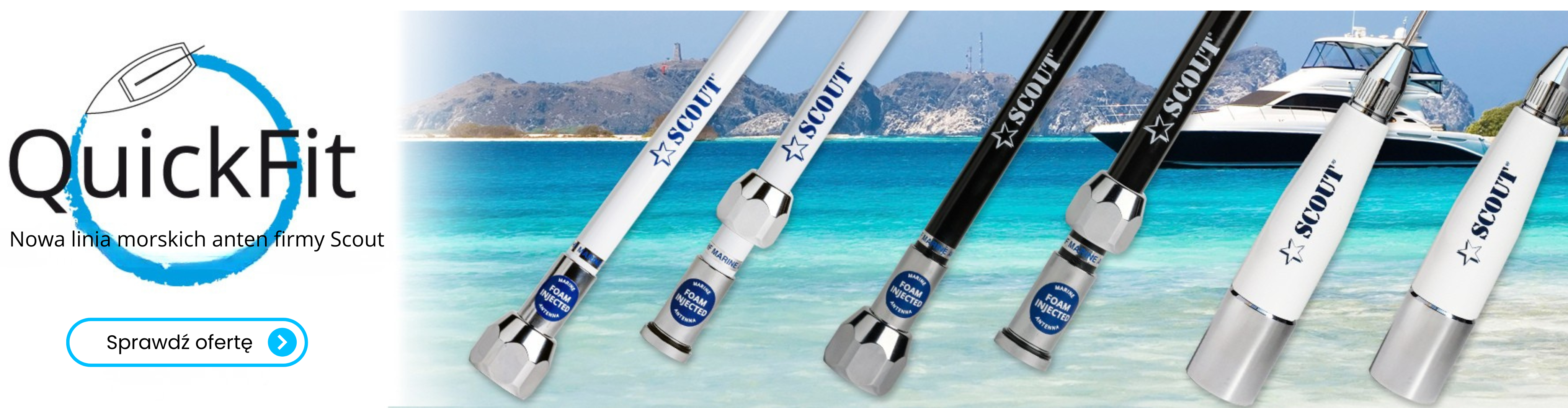 QuickFit anteny morskie Scout